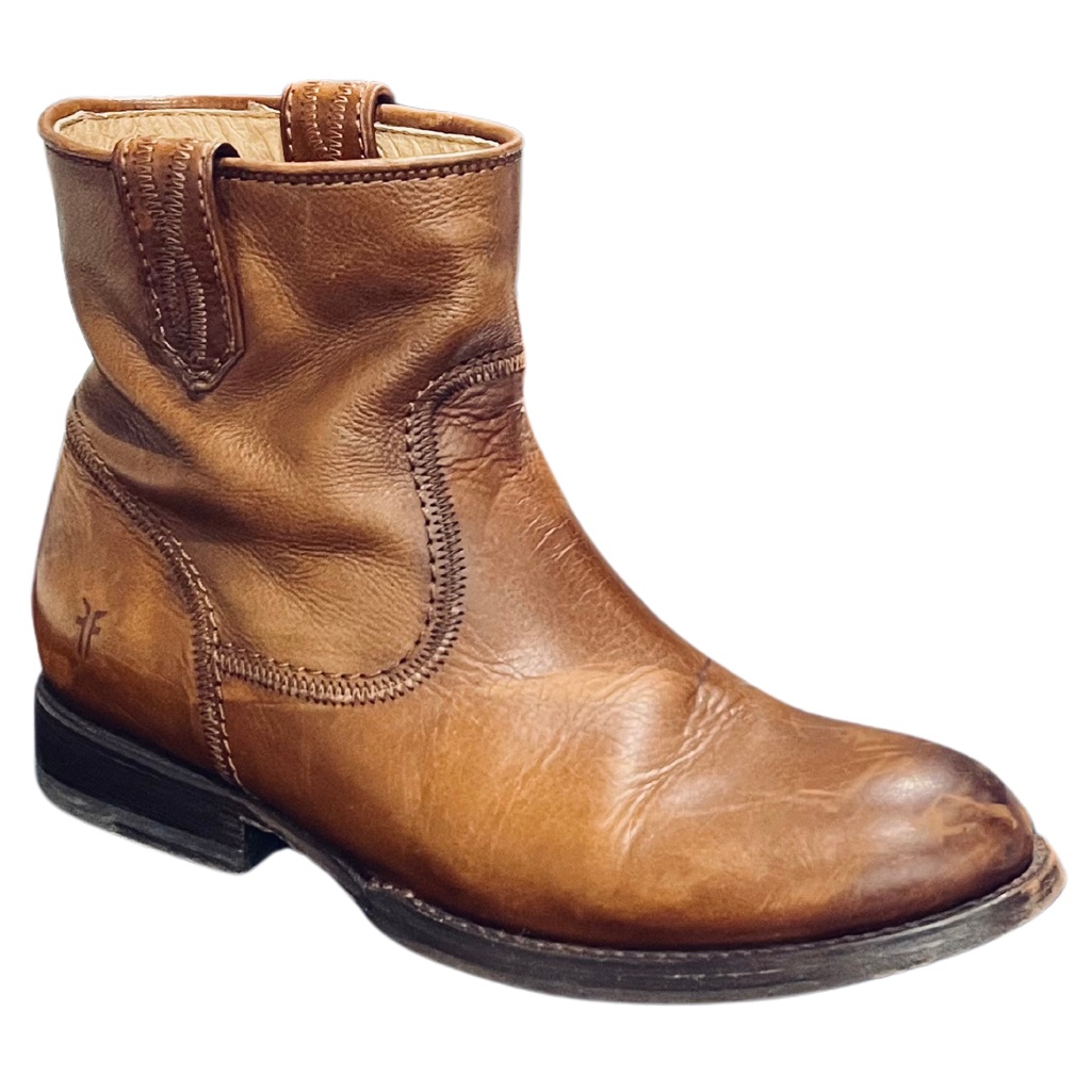 Frye Womens Jamie Stitch Short Ankle Pull On Western Boots, 7.5 B Rare Vintage